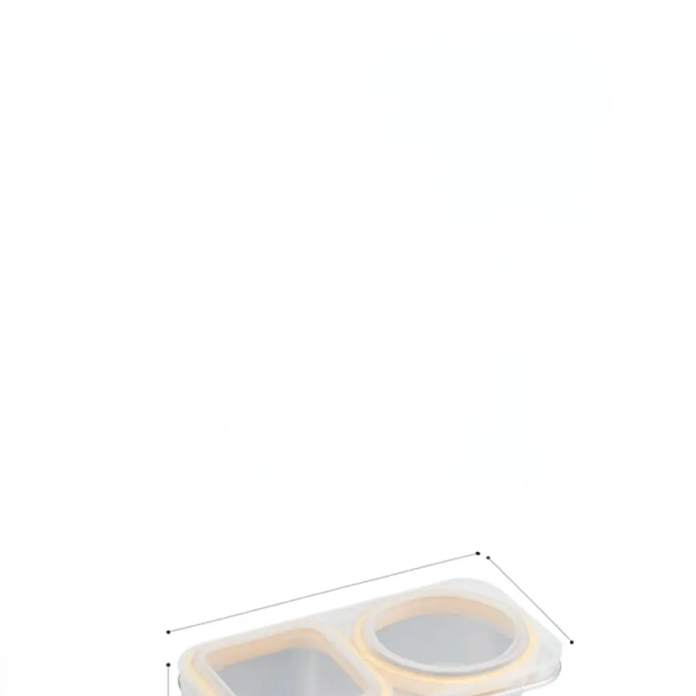Divided Stainless Steel Bento Box Microwave Safe Food Container Portable Lunch Box For KAKAM Outdoor Meal Prep Storage Kit