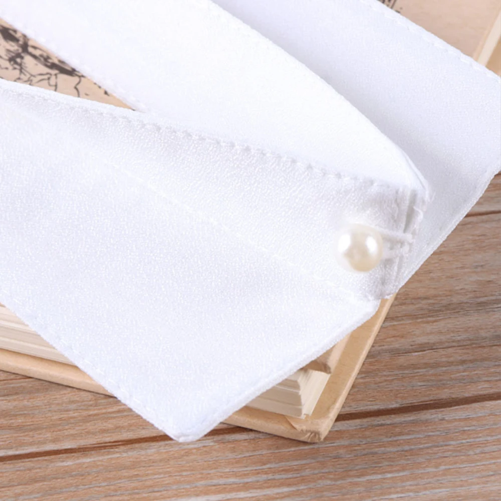 Camicia classica con colletto nero/bianco cravatta con colletto finto colletto staccabile Vintage camicetta con risvolto con colletto falso Top donna/uomo 1 pz