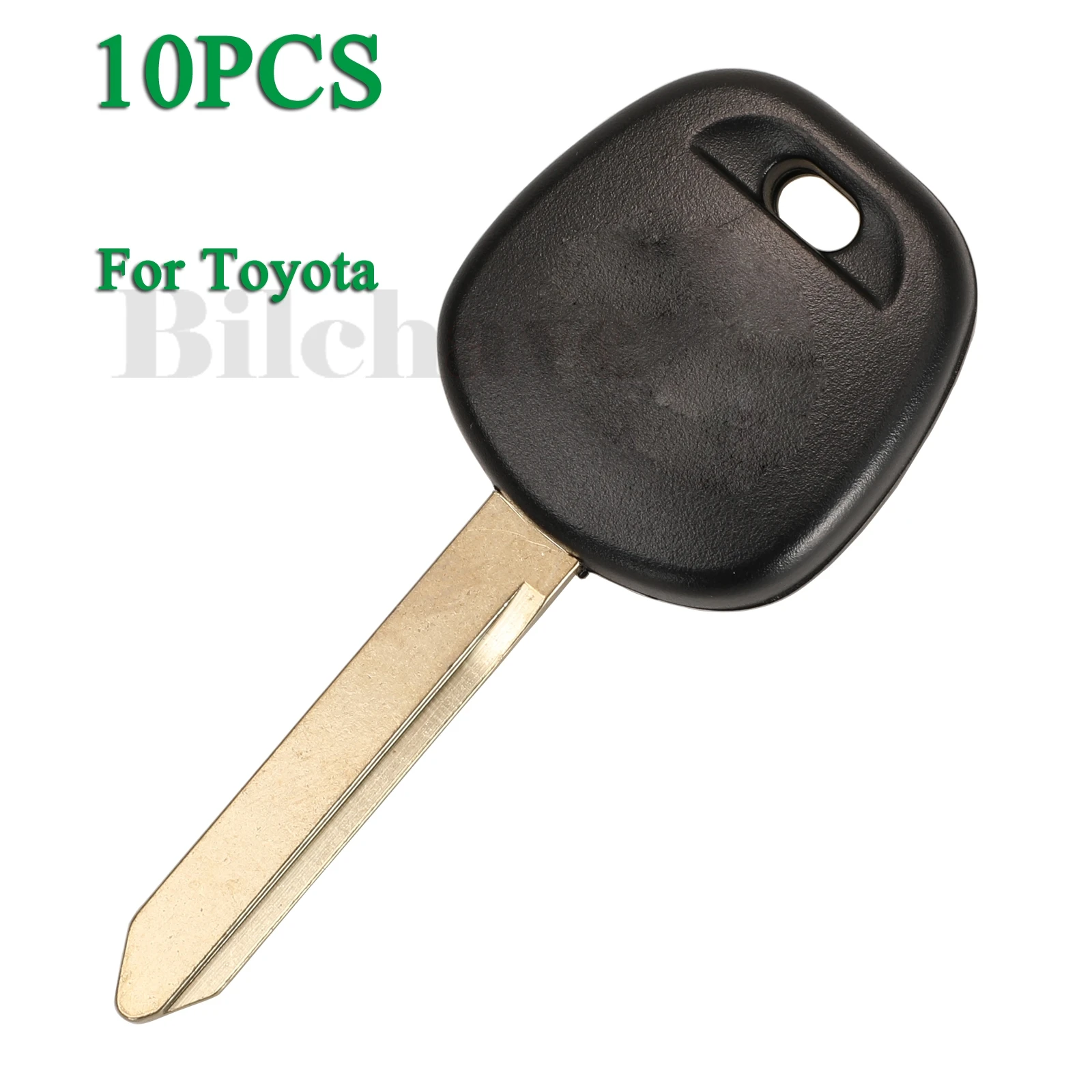 

jingyuqin 10pcs Transponder Blank Chip FOB For Toyota Corolla Camry Rav4 Prado Reiz Yaris Remote Car Key Shell With TOY47 Blade