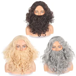 Santa Claus Beard And Wig Set 3Color
