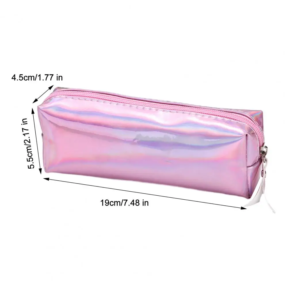 Waterproof Pencil Pouch Gradient Color Pencil Case for Girls Cute Cylindrical Pen Pouch Waterproof Stationery Bag for Girls