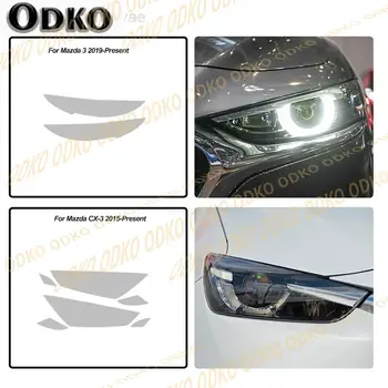 2片裝汽車頭燈透明TPU貼紙大燈保護膜,適用於馬自達3 6 CX-3 CX-5 CX-9配件 10 最佳銷售 馬自達2轎車 - №10