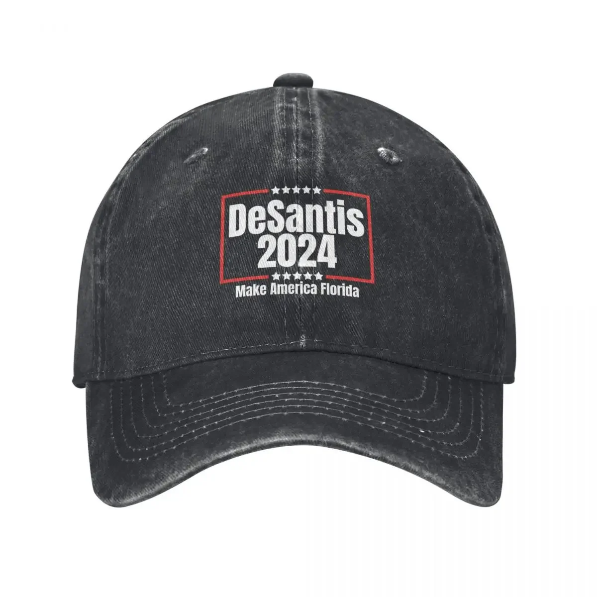 

Ron DeSantis 2024 Hat Make America Florida Baseball Cap Rugby black Anime Hats Man Women's