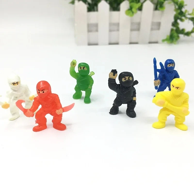 10/100Pcs Mini Ninja Action Model Children Fun Toys Cartoon Anime Action Doll A That Can Be Loaded With Twisted Eggs Kids Gift