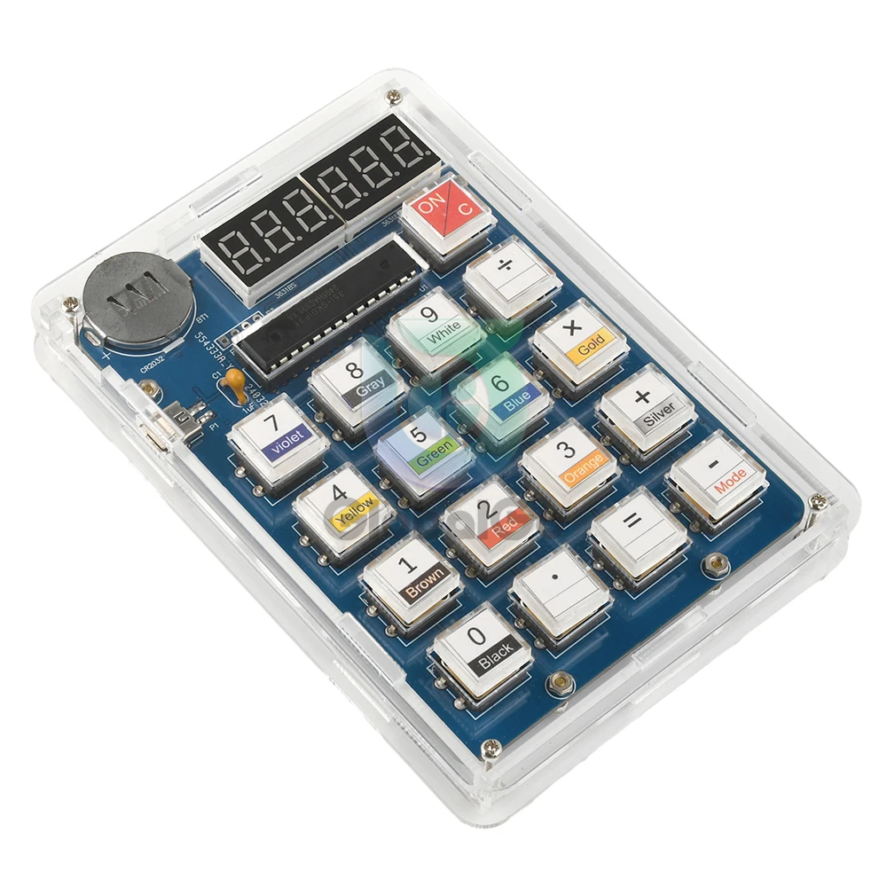 

DIY Calculator Electronic Production Kit LED Digital Tube Display With Shell Practice Single-chip Microcomputer Welding Kit