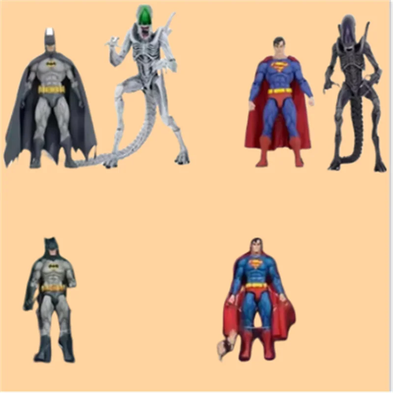 

NECA Superman VS Alien Xenomorph NYCC 2019 Batman VS Alien Action Figure Classic Legend Justice League Collectible Model Toys