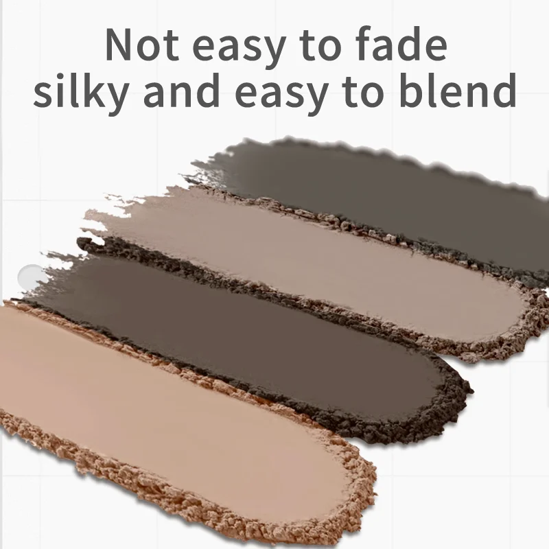 2-Color Eyebrow Powder Palette with Vitamin E,Long-Lasting,Waterproof,Smudge-Proof,Sculpt Natural Eyebrow Makeup for Sparse Brow