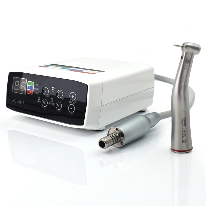 New electric motor multi-speed adjustment with LED configuration 1:1 and 1:5 handpiece