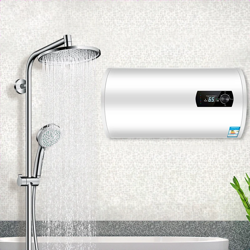 

Custom Logo 40L-80L Energy-Efficient Electric Water Heater Storage Tank Economical Home Boiler Whole House Bathing Rental 50L