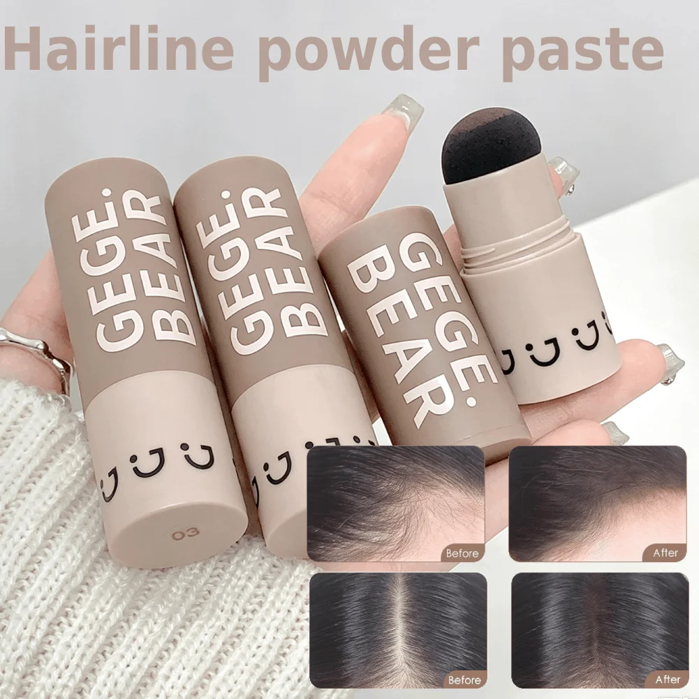 Gege Bear Hairline Shadow Stick Waterproof Sweat Proof Natural Cover Portable Hair Root Powder Fill Wide Hair Gaps Hairline