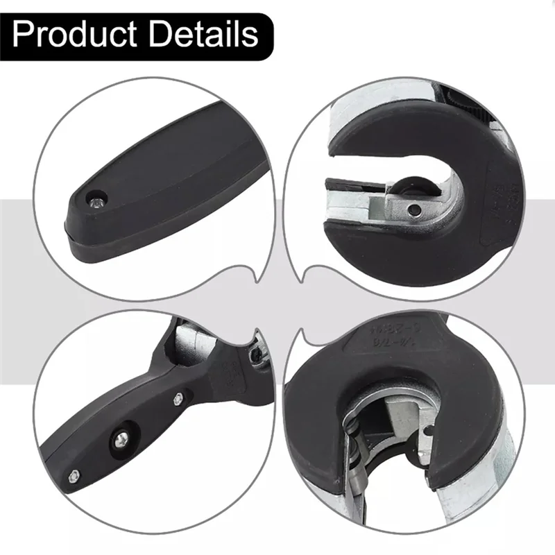 

-A41U Ratcheting Tubing Cutter, 2 In 1 Close Quarters Tube Compact Cutter, Ratcheting PVC Cutter, Tubing Cutter 1/4In To 7/8In