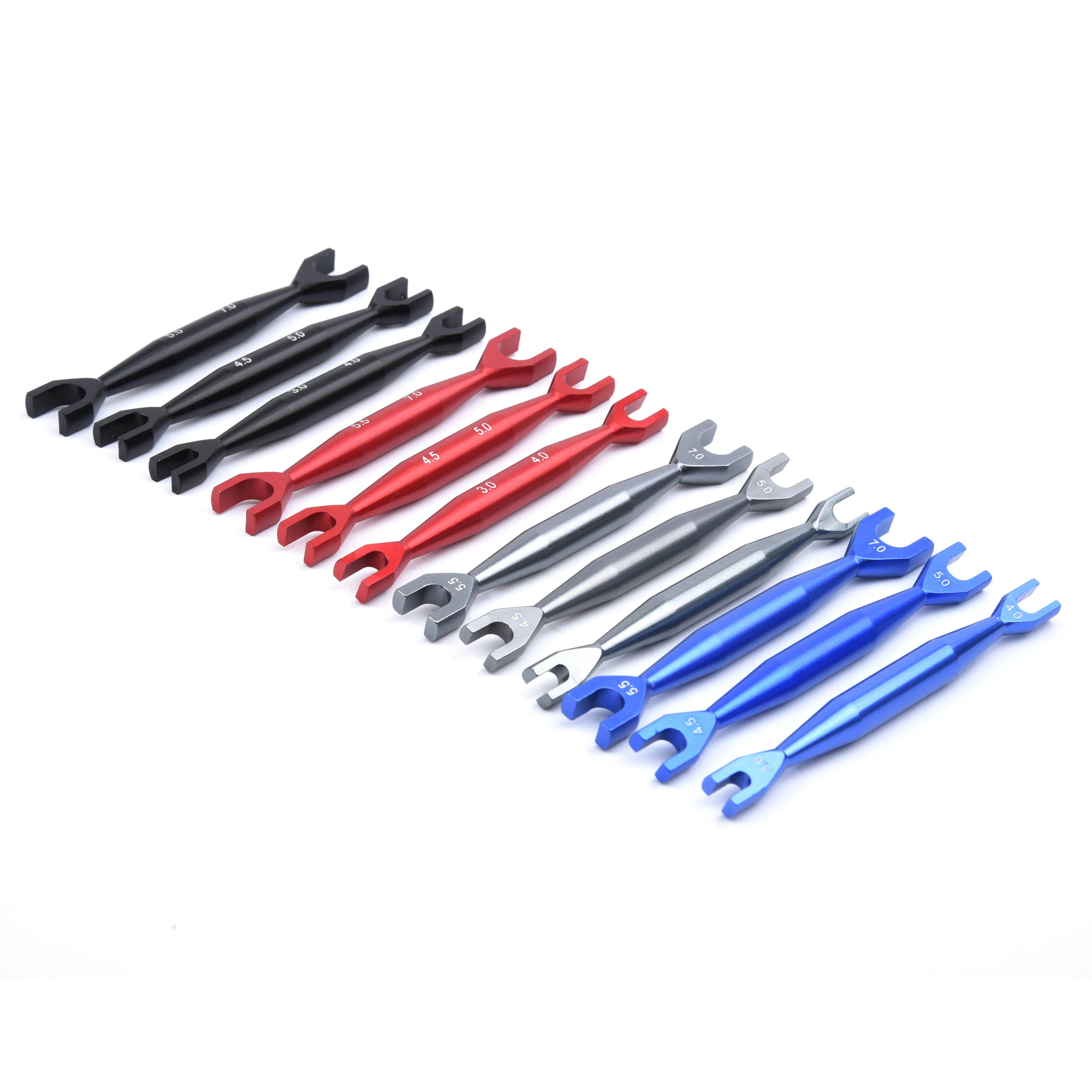 3pcs Wrench 3-4mm 4.5-5mm 5.5-7mm Double End Universal Spanner Open End Wrenches For Rc Crawler Car HSP Traxxas Axial SCX10
