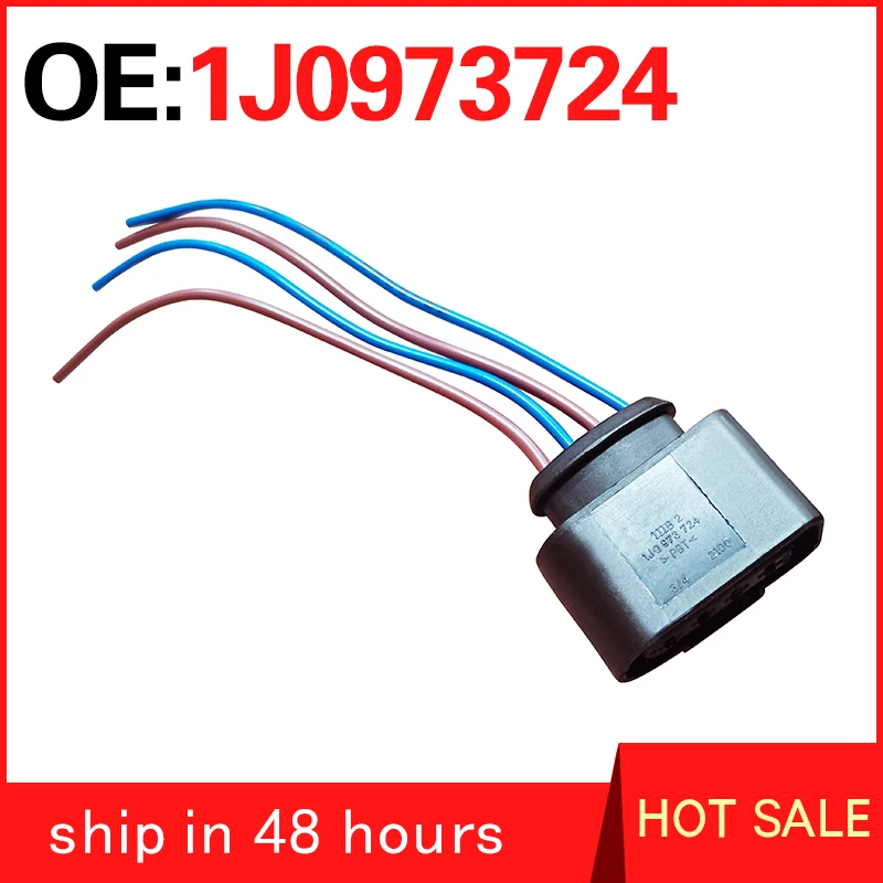 1J0973724 for Audi Volkswagen A3 A4 A6 A8 Q7 TT  Magotan Bora Passat Jetta Tiguan Golf  Ignition coil plug wiper motor connector