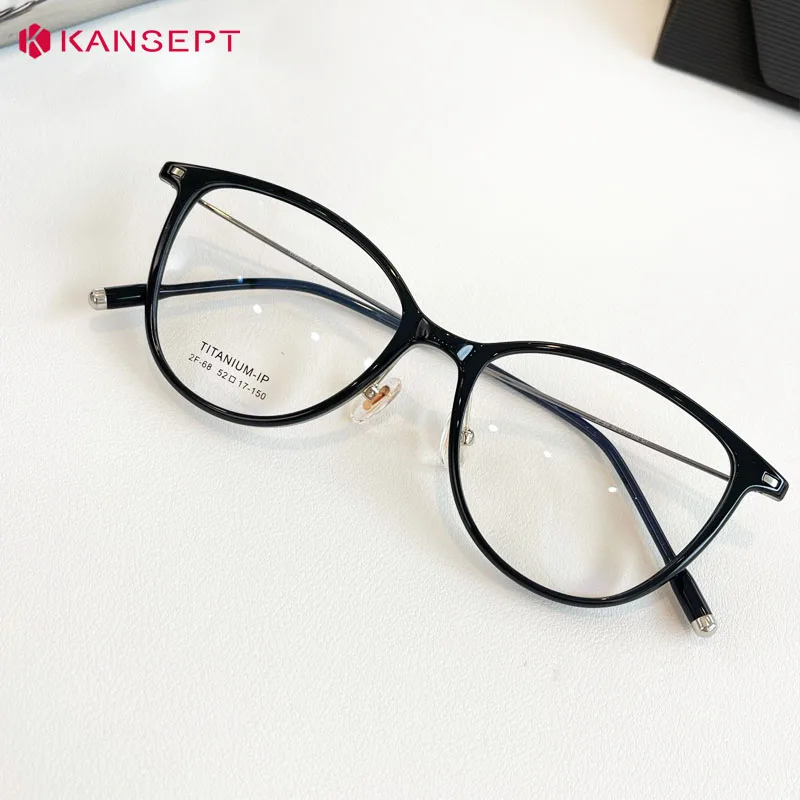 KANSEPT Prescription Glasses for Women Eyeglasses Women's Eyepieces Anti Blue Light Glass Man Lunettes De Lecture Glasses-3 Men