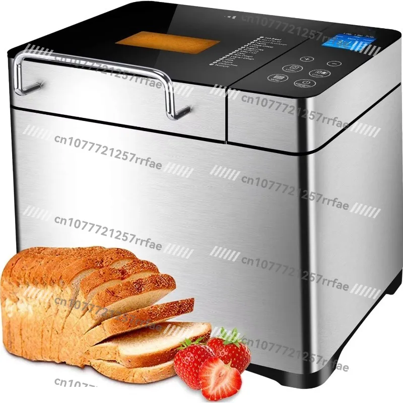 Automatic Household Bread Machine with Touch Button LCD Backlight Operating AC Motor Power Supply