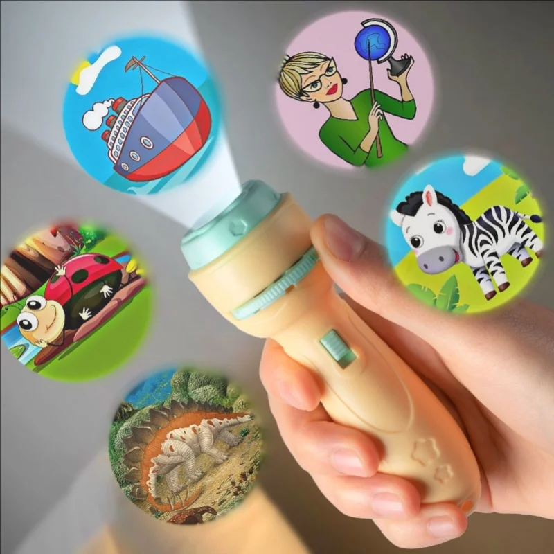 Educational Cartoon Projection Flashlight for Kids 2