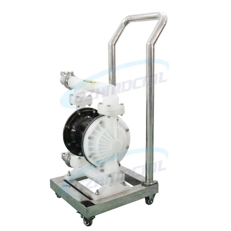 Factory uses wilden pneumatic diaphragm pump to connect mixer filling machine