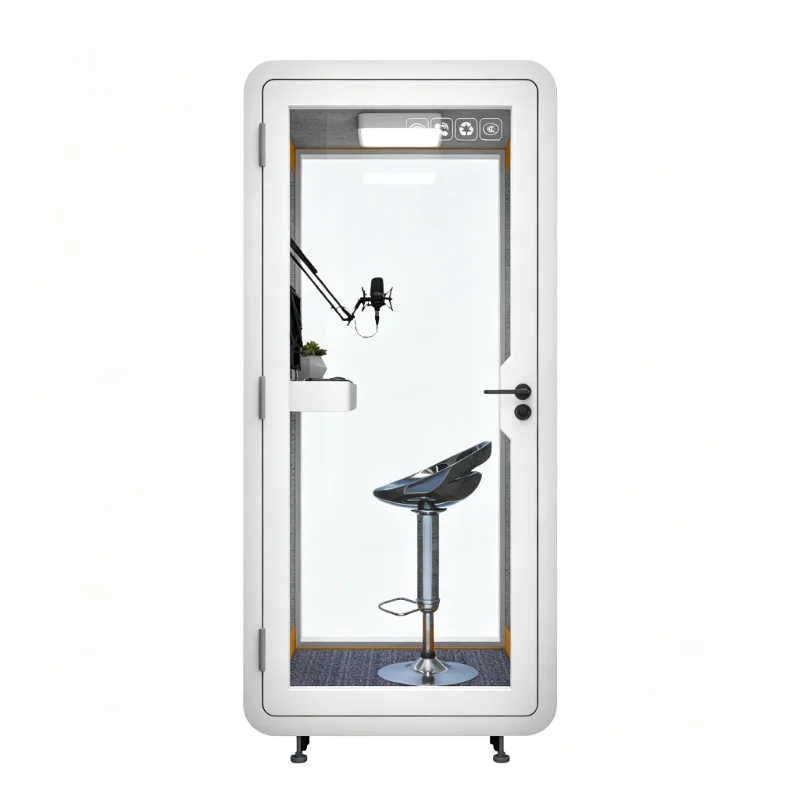 Online Education Movable Aluminum Alloy Acoustic Pod Soundproof Booth Single Person Study Carbine Office Building Customized