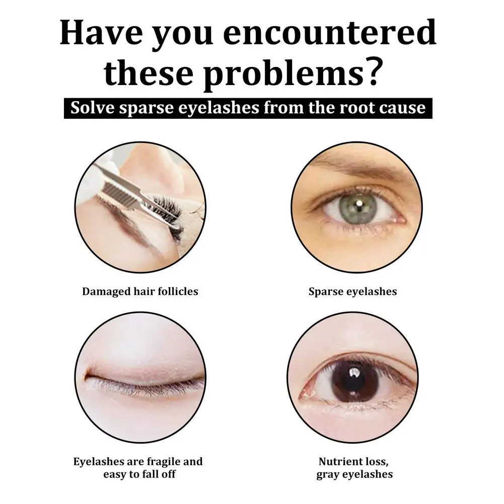 10 ml Augenbrauen-Wimpernwachstumsserum, natürliches Rizinusöl, Wimpernwachstum, ätherisches Öl, dick, länger, nährend, Enhancer Lash