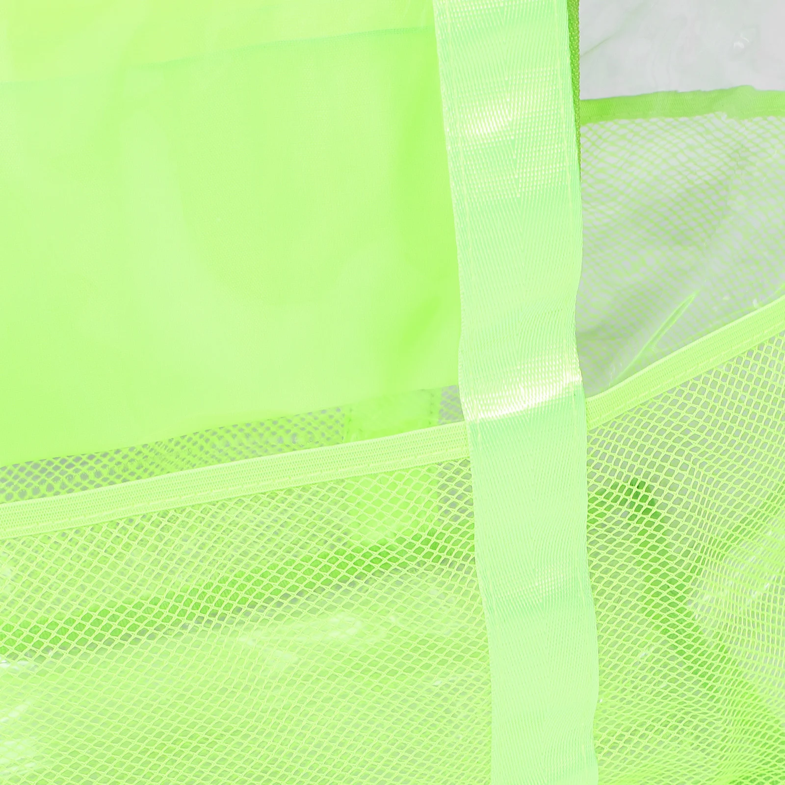 حقيبة حمل شبكية خفيفة الوزن قابلة للطي، سعة كبيرة، مقاومة للماء، سريعة الجفاف، قابلة للتنفس، حقيبة سباحة شبكية متعددة المقصورات العائلية