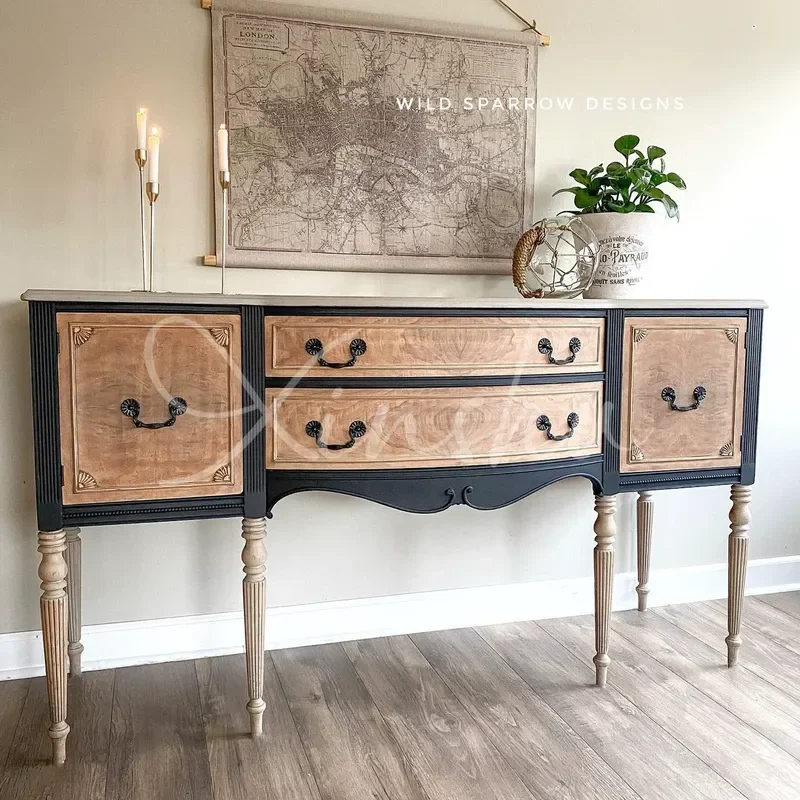 Color Matching Solid Wood Porch Cabinet Entryway Partition Nanyang Style Dining Sideboard Small Apartment Living Room Storage