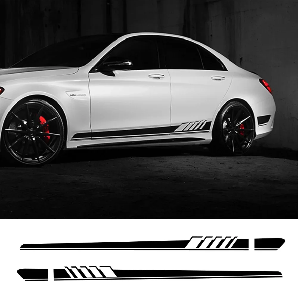 

Автомобильные наклейки, линейные наклейки для Mercedes Benz W205 W204 W203 W212 GLC CLA GLA AMG C180 C200 C300 C63, аксессуары для тюнинга купе, 2 шт.