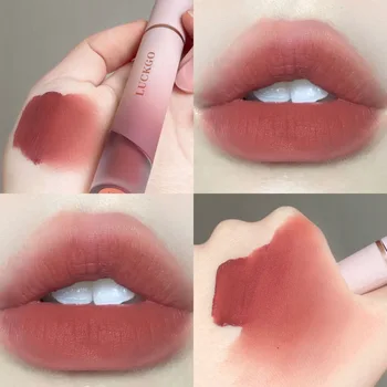 Fluwelen Matte Lippenstift Crème Sexy Rode Lip Tint Hydraterende Langdurige Lipgloss Waterdichte Make-up Koreaanse Cosmetica 6-kleuren