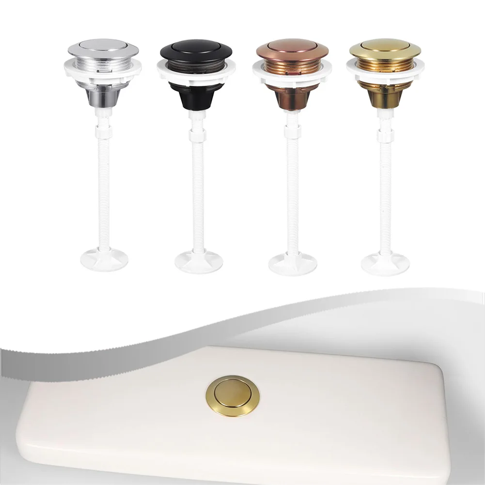 

1PC Toilet Button Silver,black,gold,and Rose-gold Single Flush Mechanism With Standard 38mm Toilet Flush Valves​ Bathroom Parts