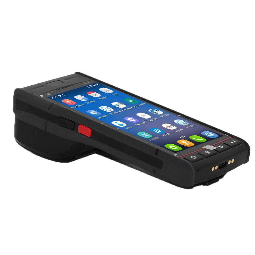 5200mAh IP54 printer PDA Hand held Printer 4G LTE Mobile Computer Rugged PDA Terminal Handheld Device with thermal printer