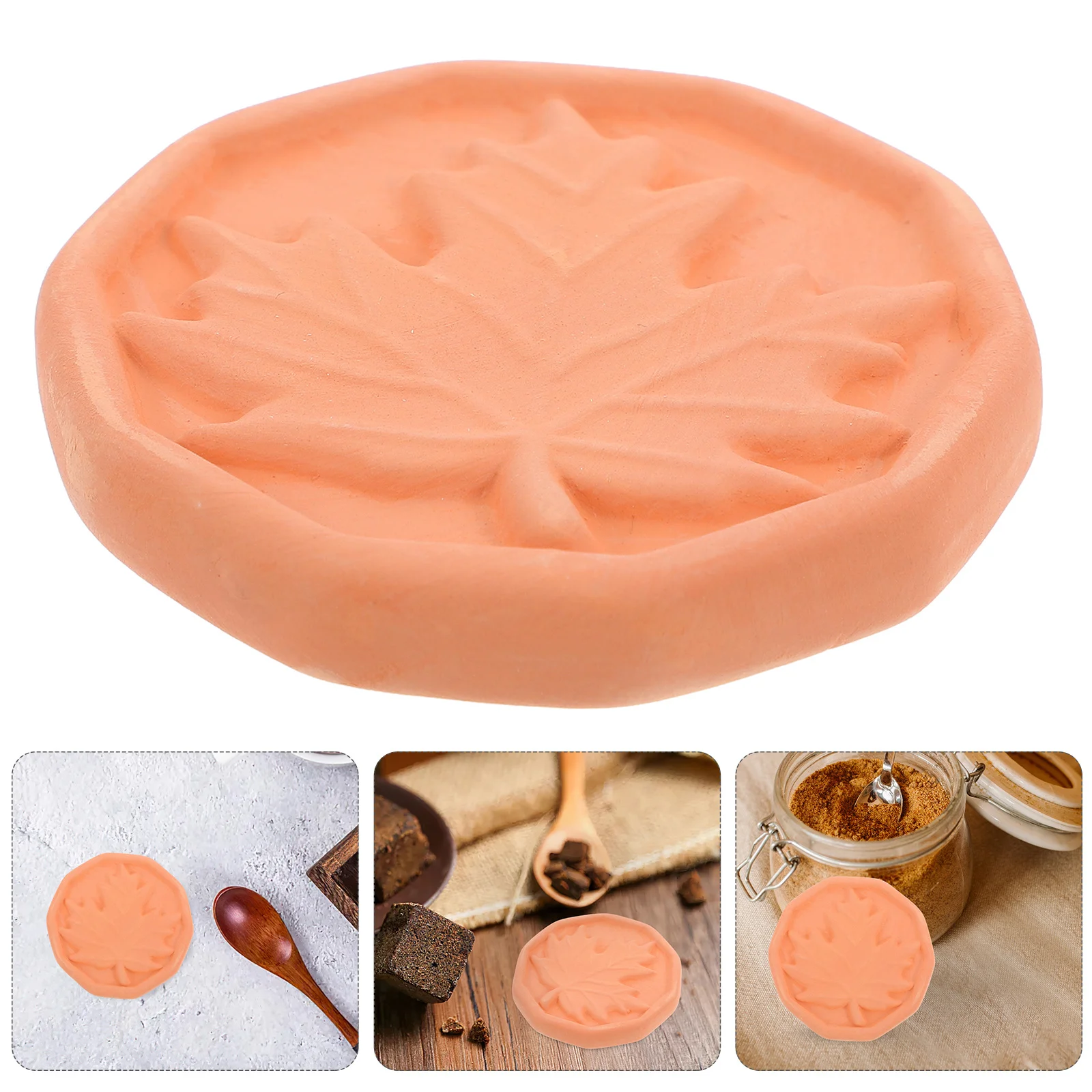 

1pcs Terracotta Moisture Keeper Disk Reusable Clay Disc For Food Storage Container Softener Brown Sugar Keeper