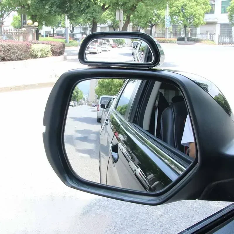 Car Mirror 360 Degree Adjustable Wide Angle Side Rear Mirrors Blind Spot Convex Mirrors for Parking Auxiliary Rear View Mirror