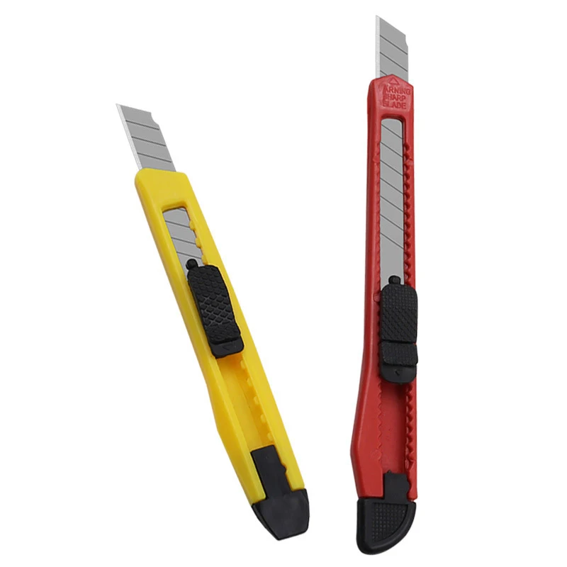 Mini Plastic Utility Knife Small Detachable Paper Cutter Office School DIY Art Handmade Crafts Envelope Cutting Tool