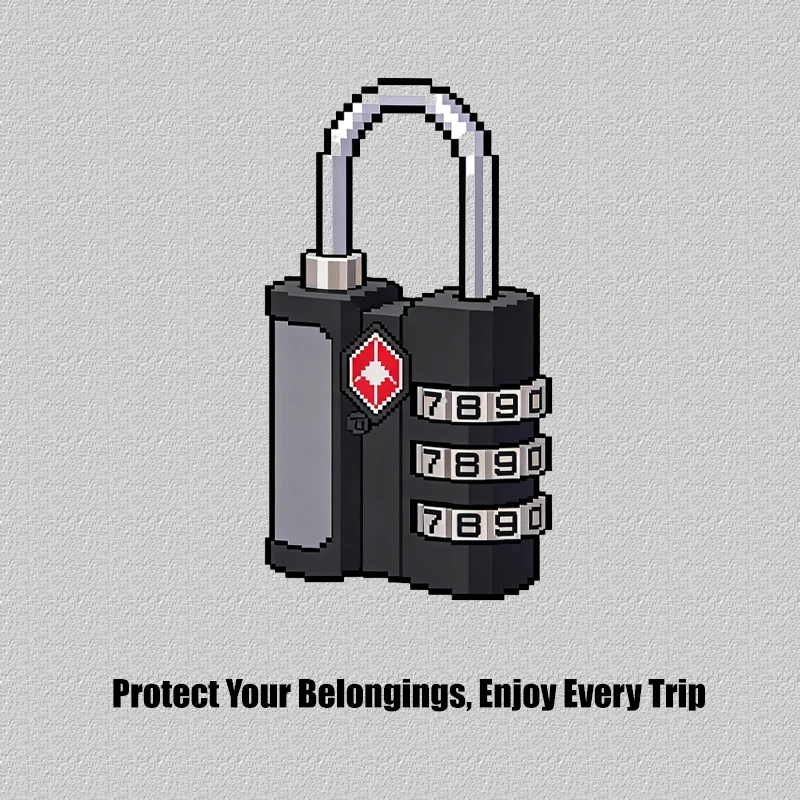 

TSA Customs Lock 3 digits Travel Password Changeable Lock Digital Lock Zinc Alloy Suitcase Luggage Anti-theft Lock For Airplane