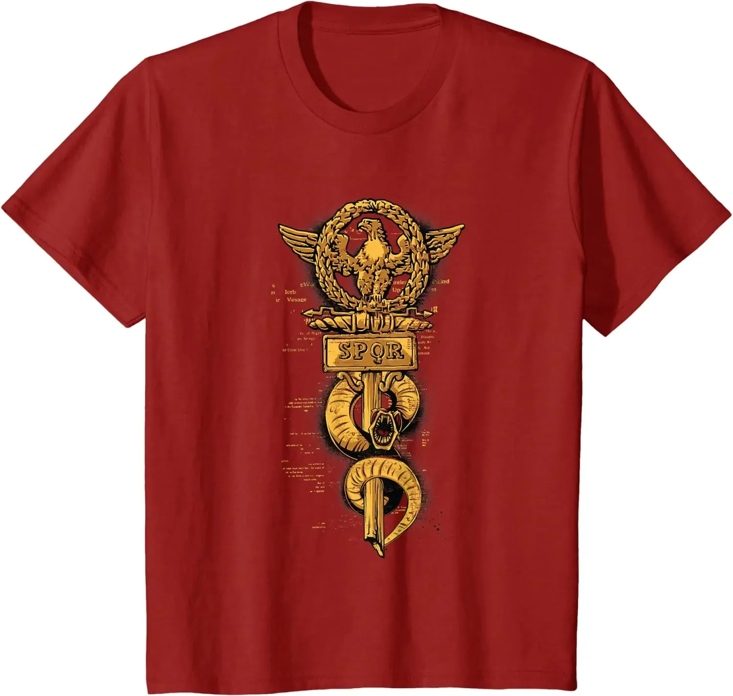 SPQR Ancient Rome Roman Empire History Fans Print T-Shirt Short Sleeve Casual Cotton O-Neck Summer Tees