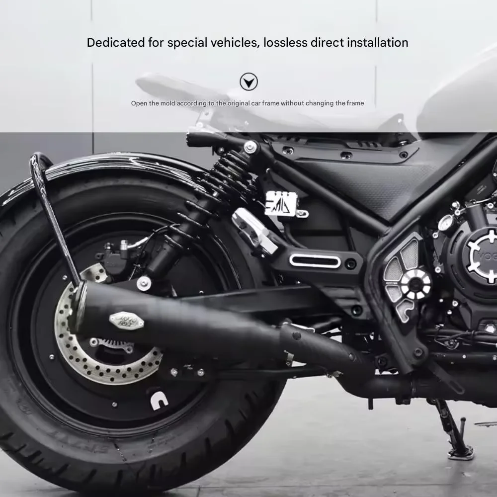 

Для VOGE CU525 модифицированная правая сторона, одна выхлопная труба, хвостовая секция, средняя секция, ретро-звук, низкие и богатые аксессуары