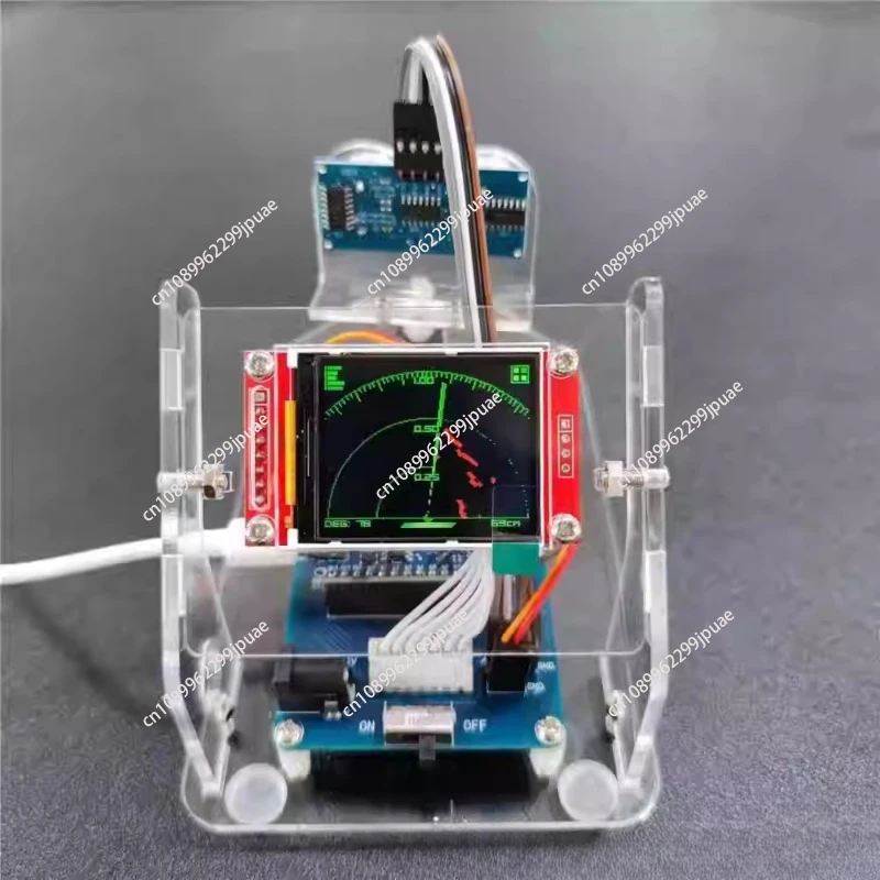 Ultrasonic radar scanning student technology production DIY creative toys handmade children's programming detection machine