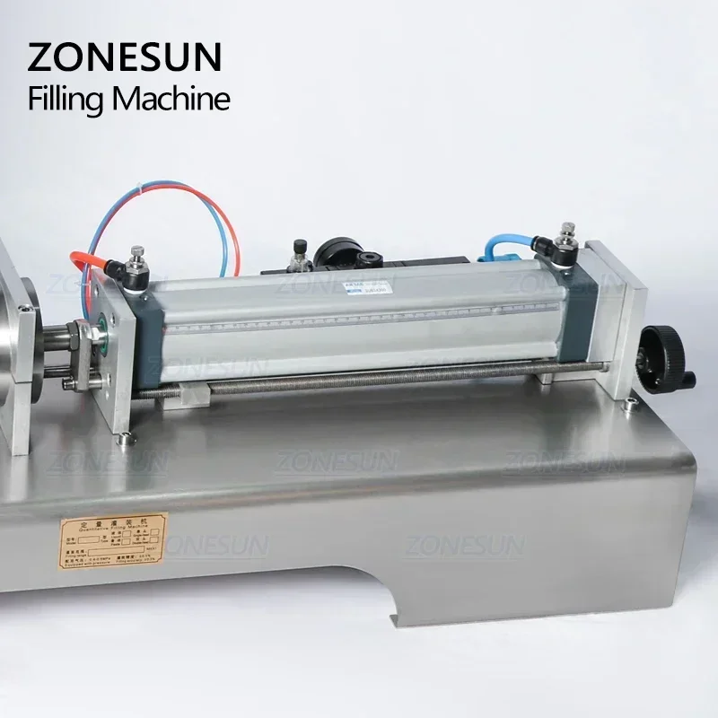 ZONESUN Single Head Fully Pneumatic Paste Liquid Filling Machine for Tomato Sauce, Alcohol & Liquid Bottles