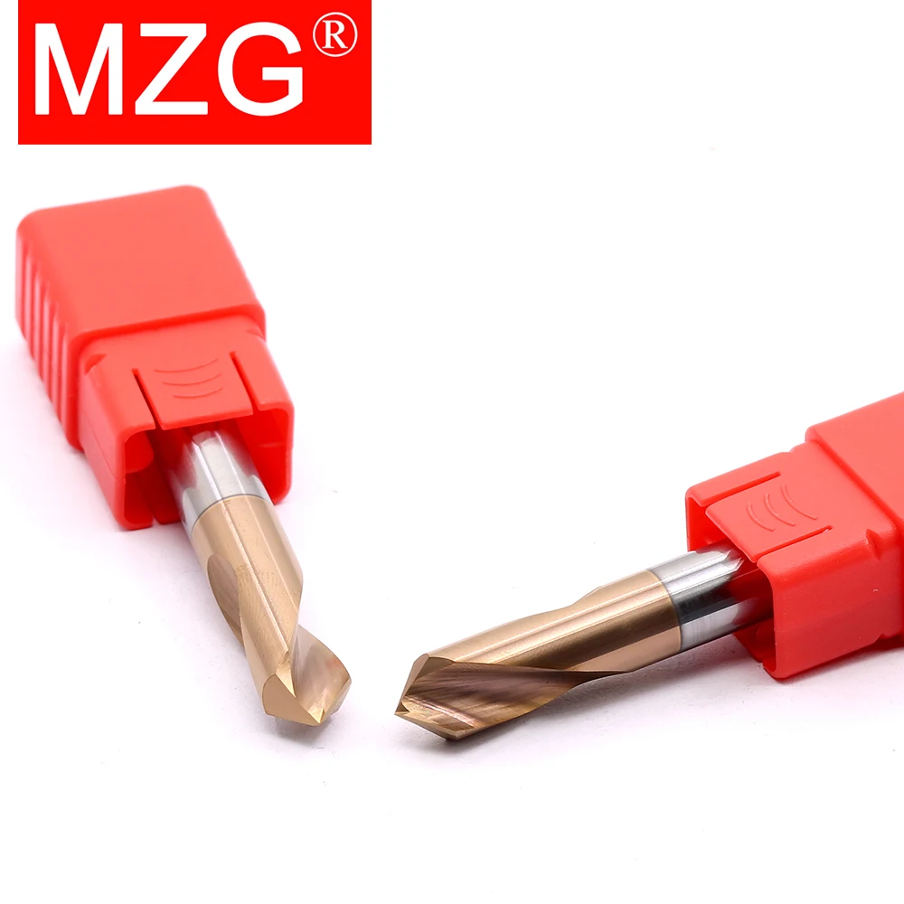 MZG 60 Dgrees HRC60 Spot Drill Bit Point Carbide Coated Tungsten Carbide Steel Point Angle for Machining Hole Chamfering Tools