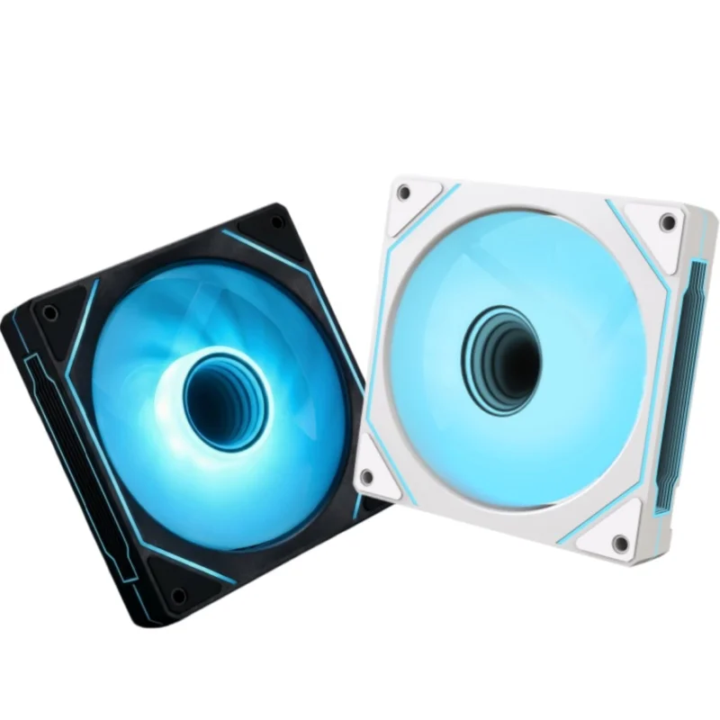 Pentagon 4th Gen CPU Cooler Fan RGB Lighting Minimalist Aesthetic for DIY Computer Tower Case - Temperature Controlled Colorful