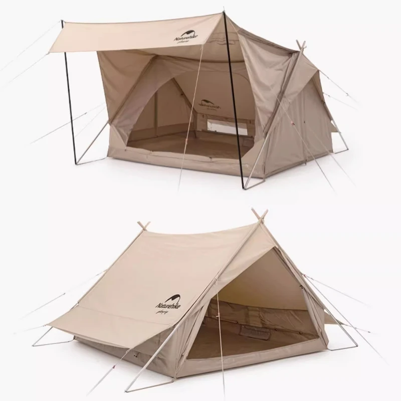 Cotton double tent canopy outdoor camping camping hut tent disaster relief tent