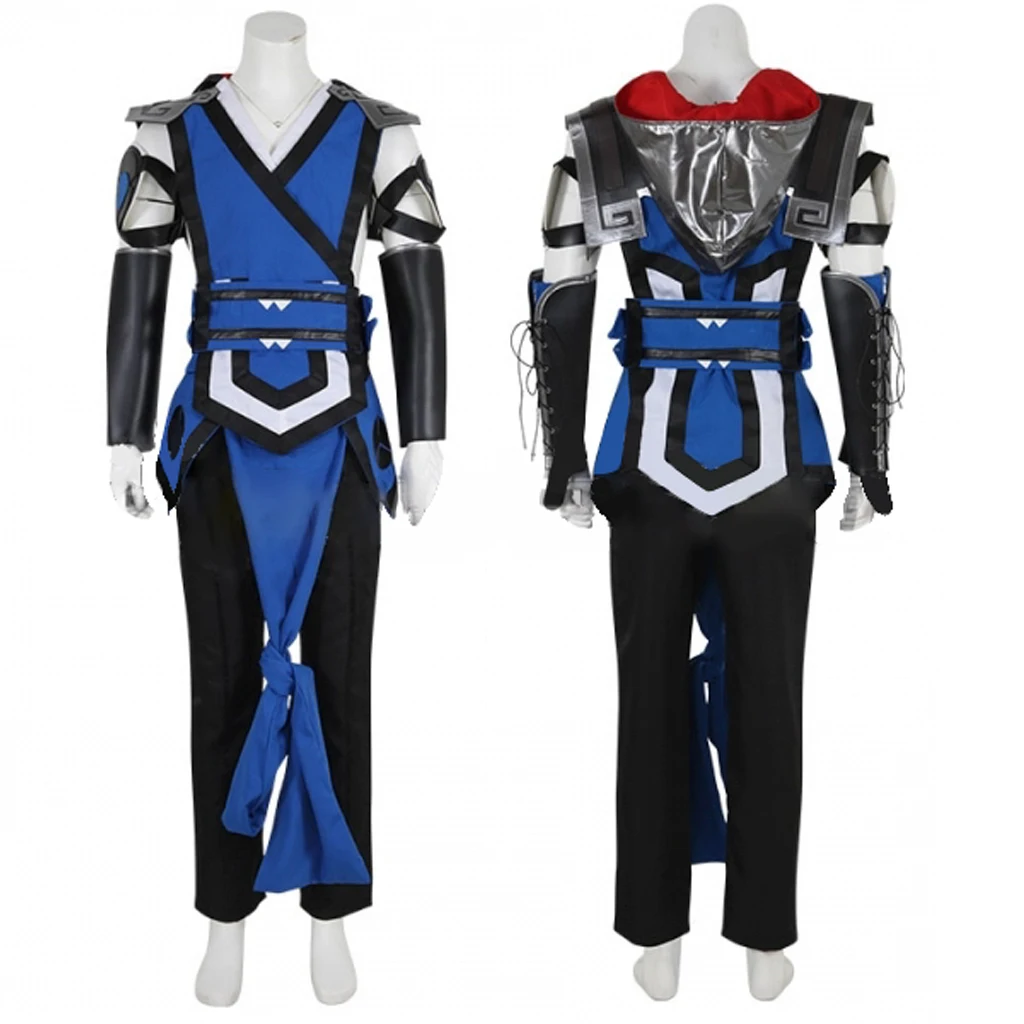 

Sub Zero Cosplay Mortal Kombat 11 Game Costume Adult Men Hooded Uniform Battle Suit Carnival Theme Party Ninja Show Outfits