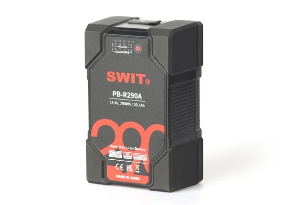 

SWIT PB-R290A 290Wh Heavy Duty Gold Mount Battery, Strong 1.5m Drop Off Proof, 14.4V, 290Wh Capacity, 250W, 20A Constant High Lo