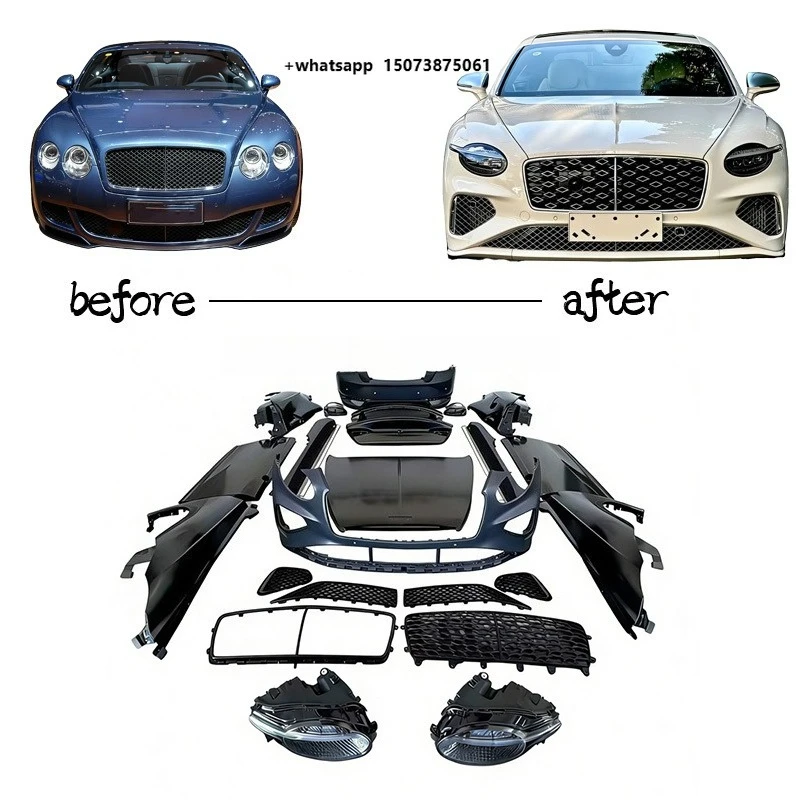 Kit de Carroceria Continental GT para Instalação Fácil, Atualização de 2005 a 2024 para 2025, Upgrade de Carroceria de Alta Qualidade para Entusiastas