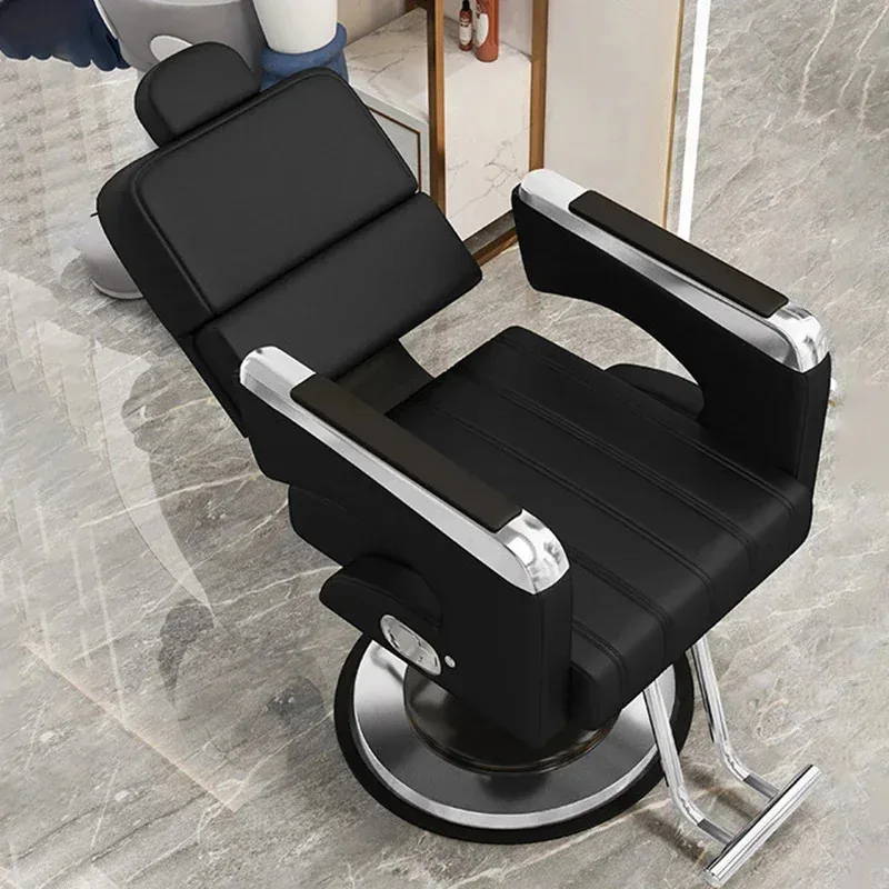 Rotatable Hydraulic Lift Chair for Barber Shop, New Design, Customizable Furniture, Hair Salon Store, 360 ° Rotatable, 2022