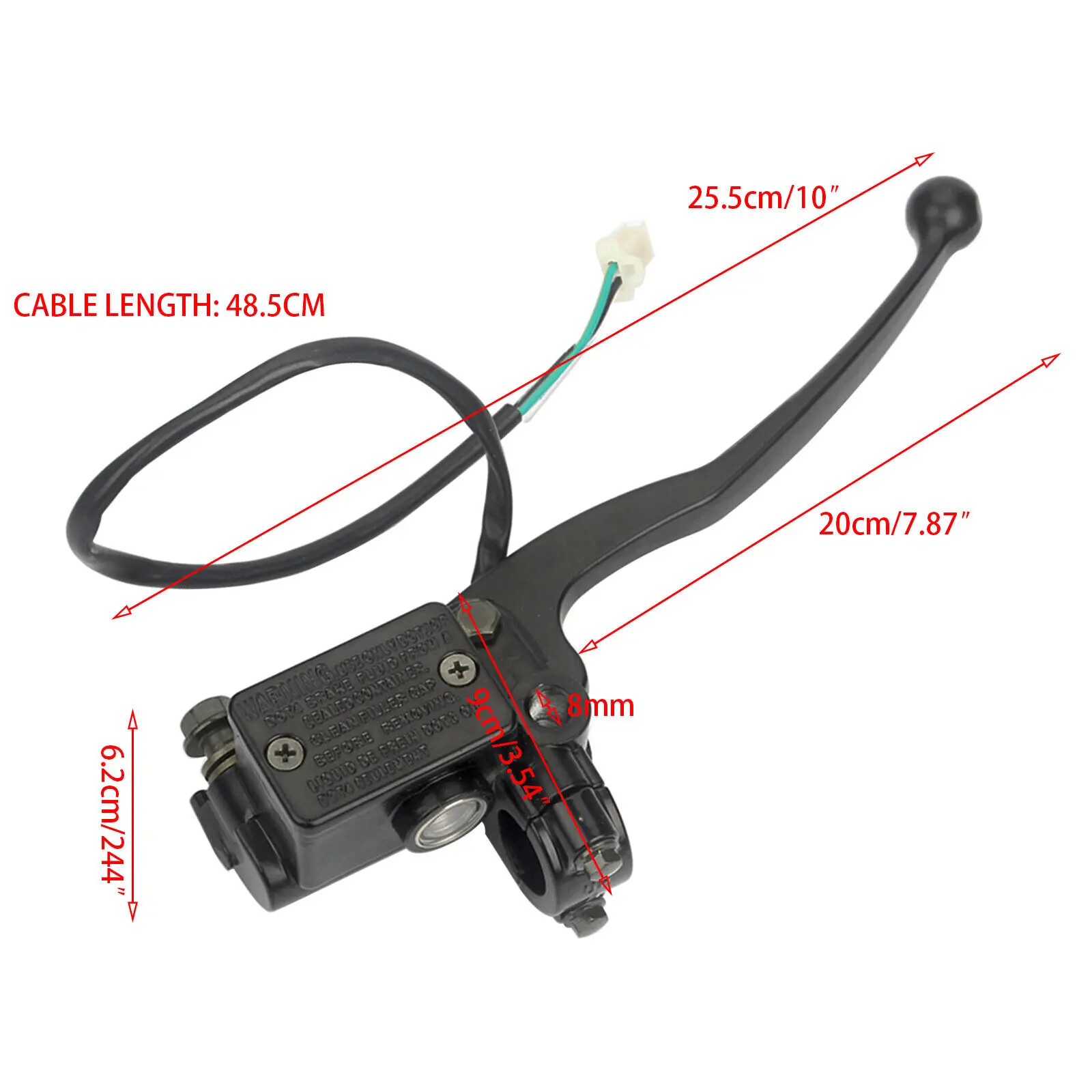 Front Brake Master Cylinder Clutch Rod For Motorcycles For Yamaha 125HA, YA MA/YBR125 Models Brake Master Cylinder Caliper