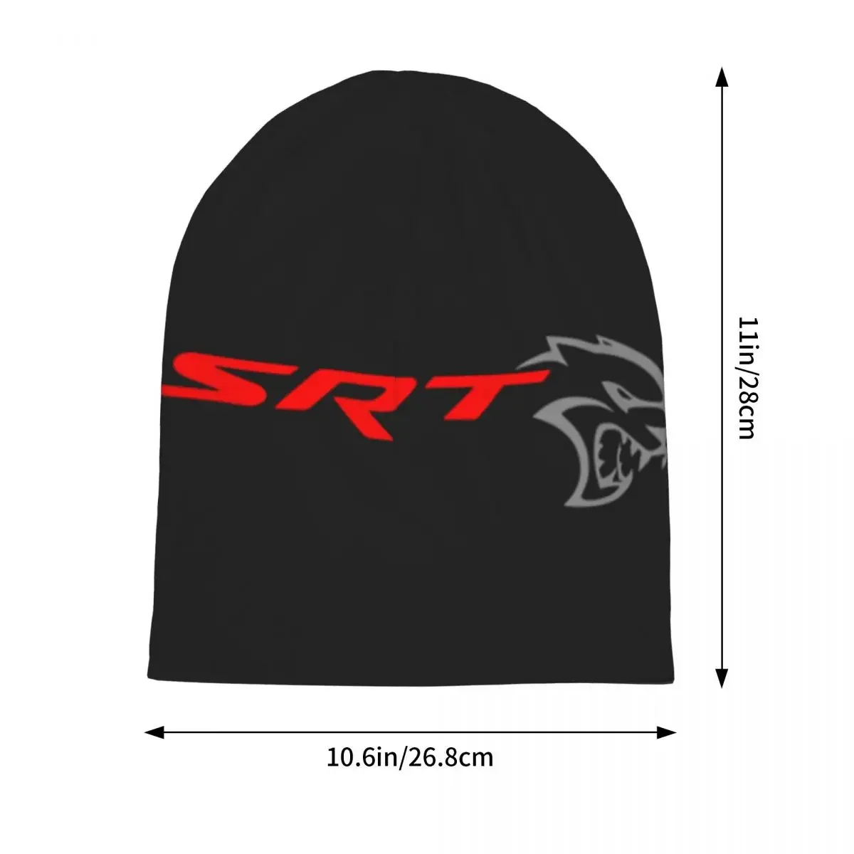 SRT Hellcat Demon Dodge Challenger Car Racing Warm Knitted Cap Fashion Bonnet Hat Autumn Winter Beanies Hats for Men Women Adult