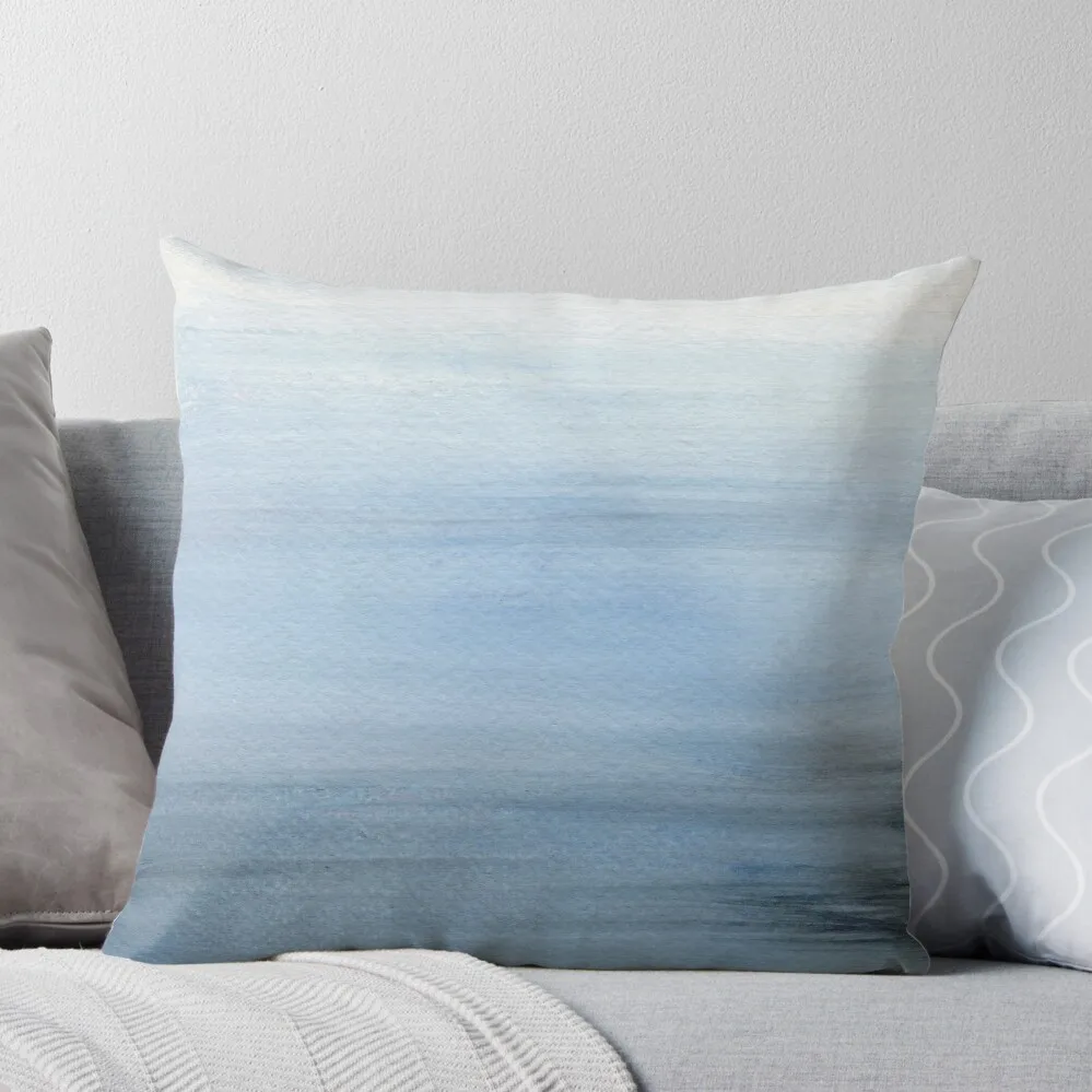 Seascape - Misty Blue Throw Pillow Sofa Cushion Cover Cushion Cover For Sofa Christmas Pillow