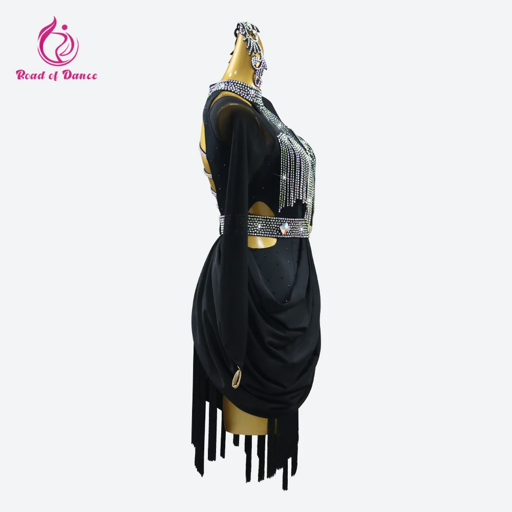 Robe latine pour femmes, Costume de scène, vêtements latino-américains, Costume de Samba pour salle de bal, Cabaret Sexy, tenues pour filles, jupe de danse, 2025