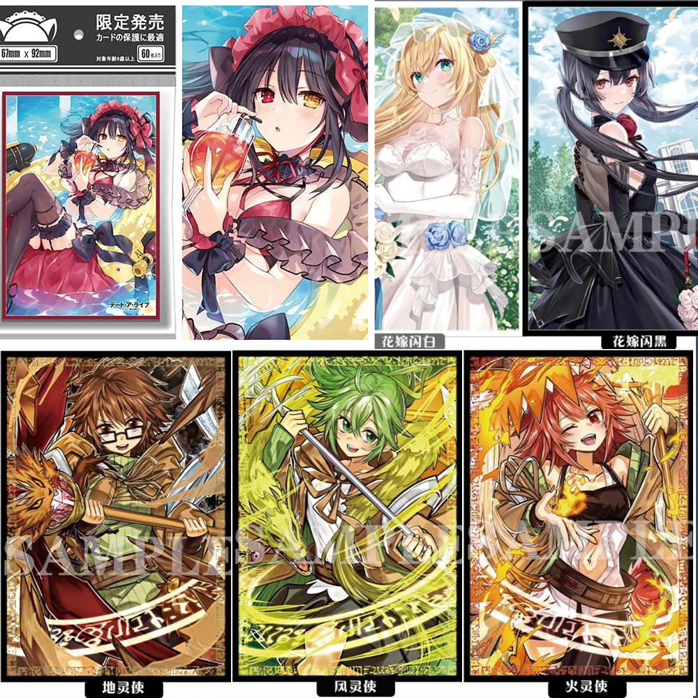 

60Pcs Anime Yu-Gi-Oh Laser Card Sleeves Water Enchantress of The Temple Live Hoshimachi Suisei Card Protector Cover PTCG 67X92mm