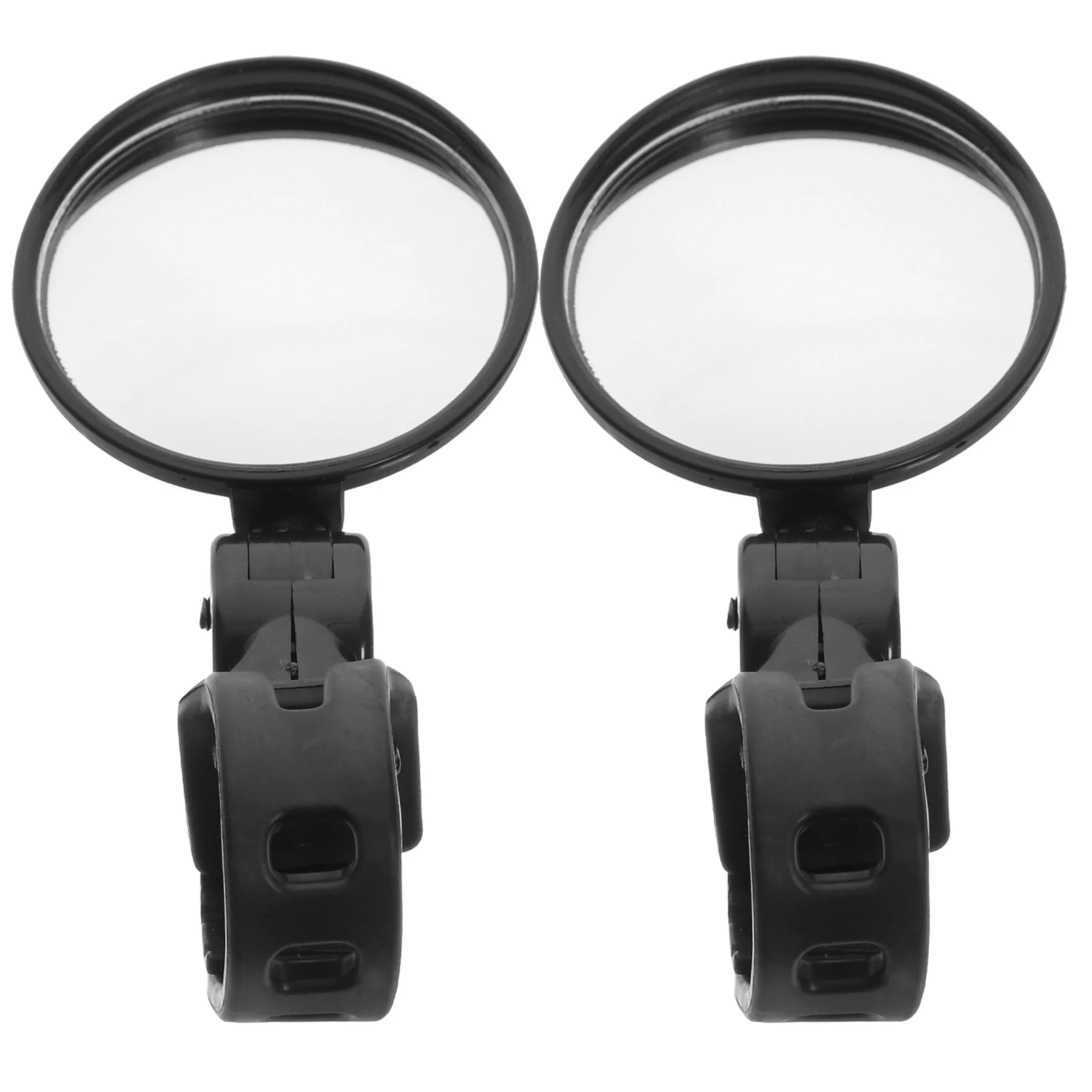 2 قطعة مرآة الرؤية الخلفية للدراجة قابل للتعديل 360 درجة تدوير دائم مقاومة للخدش عاكس المقود الدراجة مرآة الرؤية الخلفية